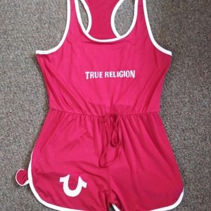 Red True Religion Romper